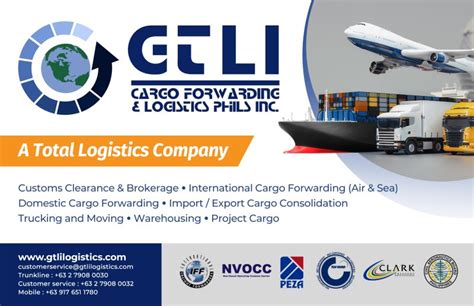 gtli logistics|GTLI CARGO FORWARDING & LOGISTICS PHILS., INC..